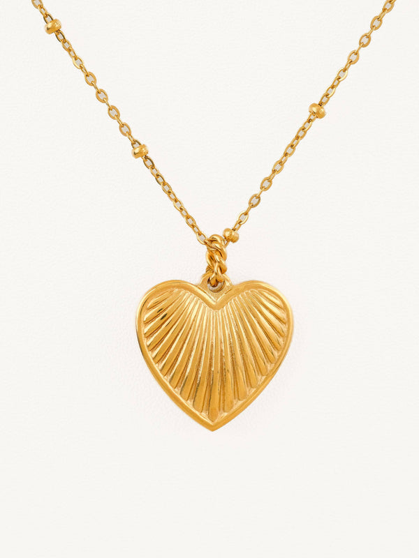 Gold Plated & Non Tarnish Heart Necklace