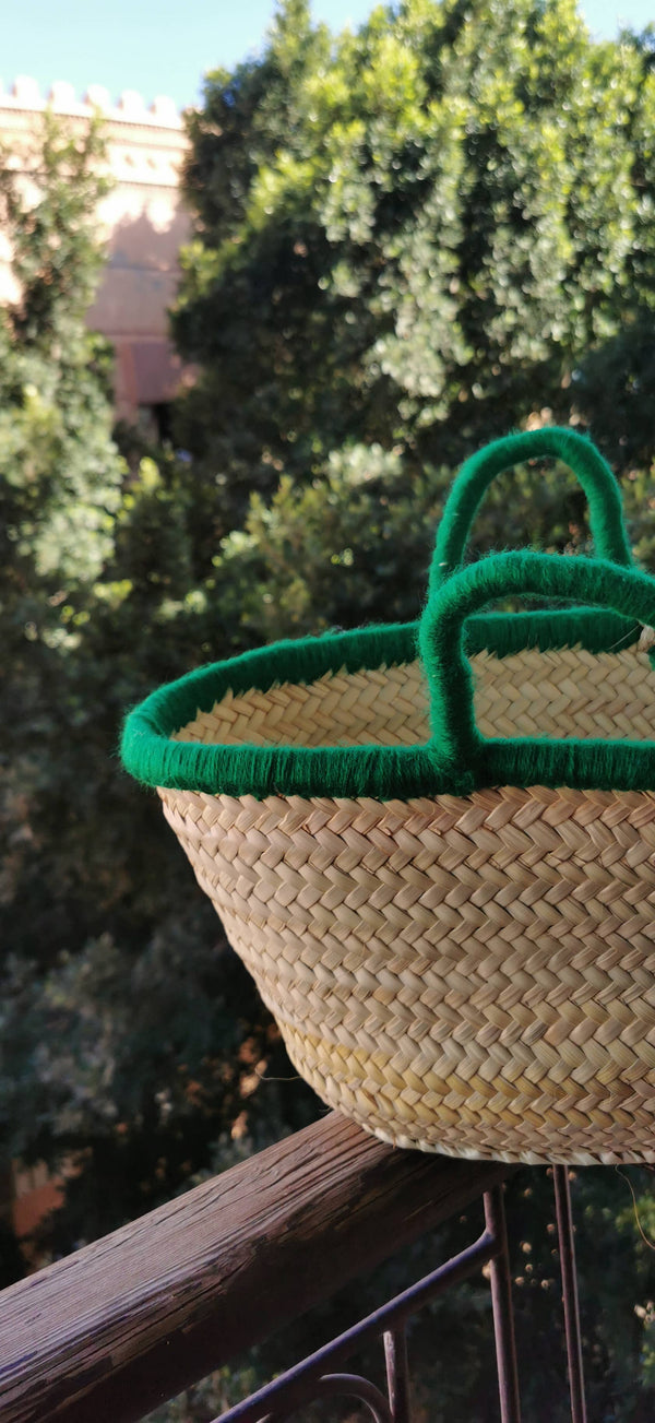 Straw Beach Basket Bag