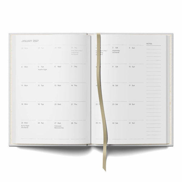 2027 A5 Diary Week-to-View