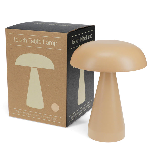 Touch dimmable mushroom table lamp