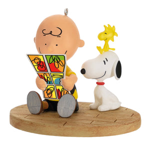 PEANUTS™ Ornament Charlie Brown, SNOOPY & WOODSTOCK Comic