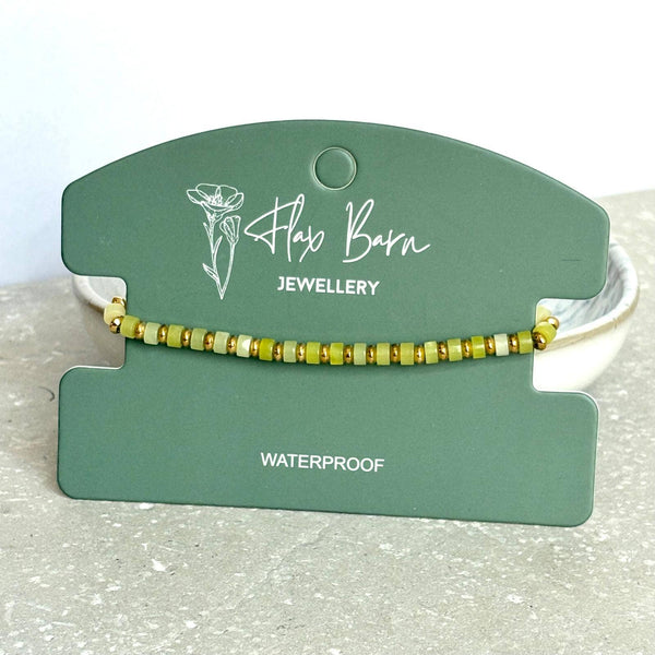 Tarnish Resistant Elasticated Gemstone Bracelet
