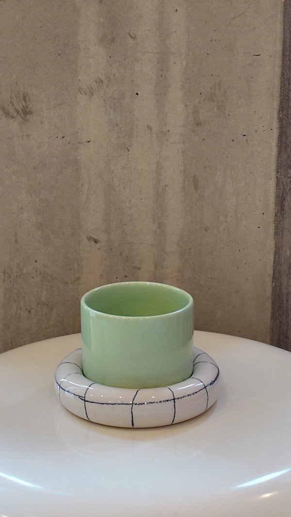 Glazed Chunky Mug & Saucer Set