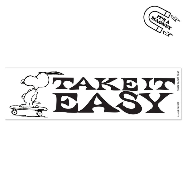 3P4 x Peanuts® - Snoopy Take It Easy Bumper Magnet