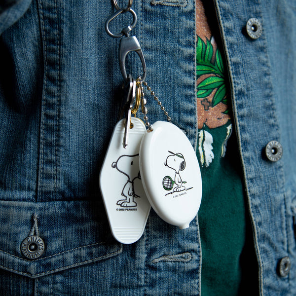 3P4 x Peanuts® - Classic Snoopy Key Tag (White)