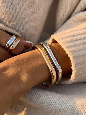 Renzi 18K Gold Non-Tarnish Classic Bangle