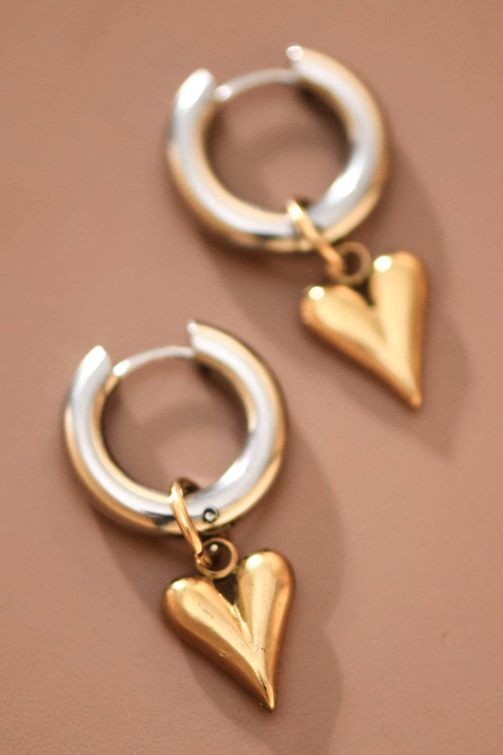 18K Gold Plated Waterproof Stainless Steel Drop Earrings