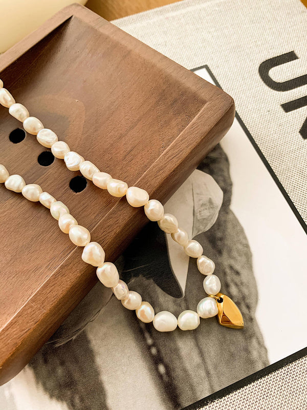 Marseille 18K Gold Non-Tarnish Classic Pearl Necklace