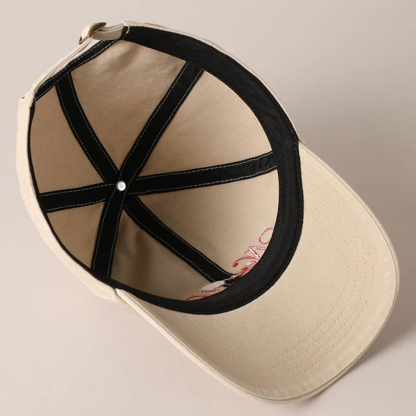 New York Social Club Text Embroidery Baseball Cap