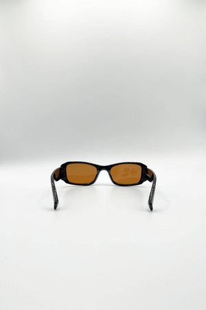 Bold Retangle Sunglasses In Black