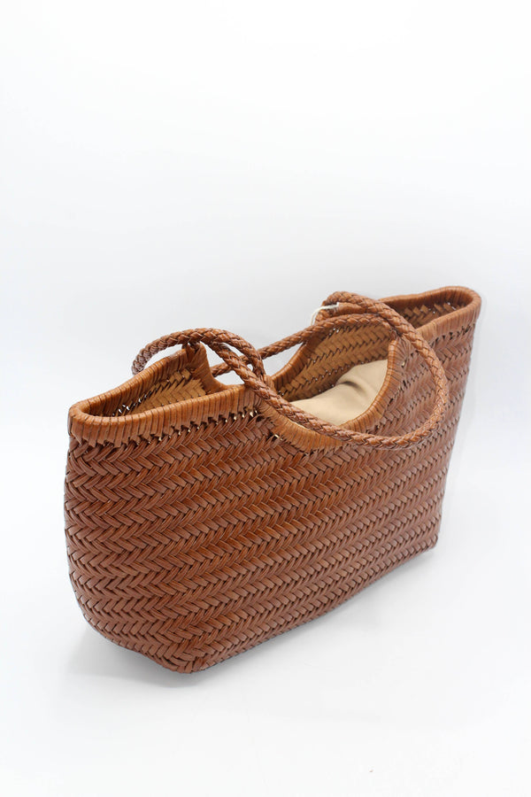 Handwoven U Shape Leather Bag