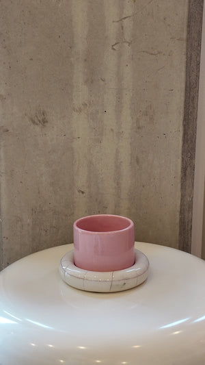 Glazed Chunky Mug & Saucer Set