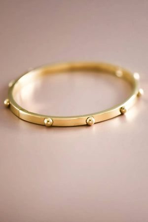 18K Gold Plated Waterproof Stainless Steel Bangle