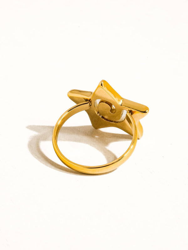 Gold Plated & Non Tarnish Star Ring