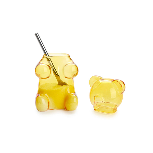 Glass Gummy Bear Sugar Bowl