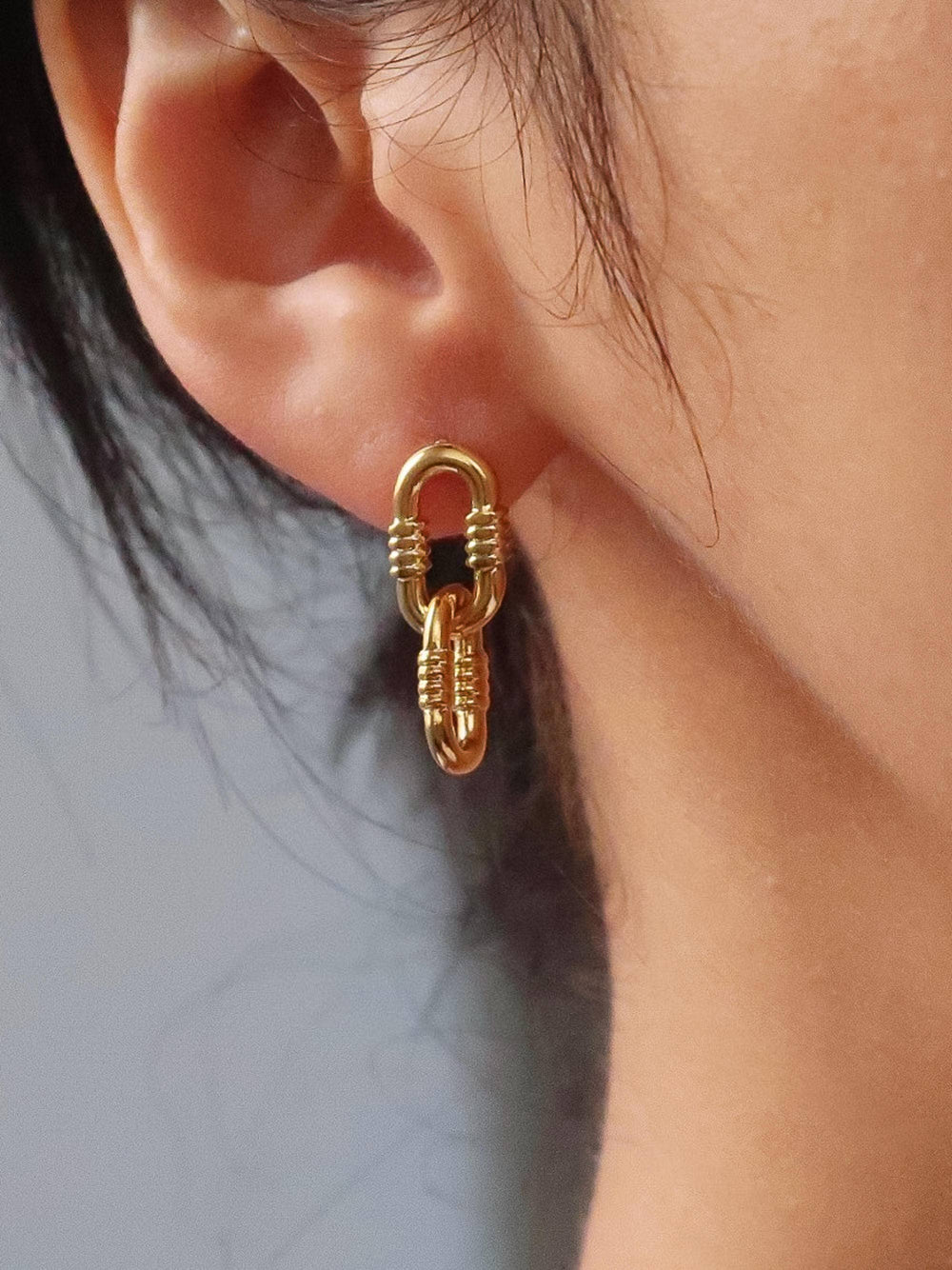 Non-Tarnish Link Earrings