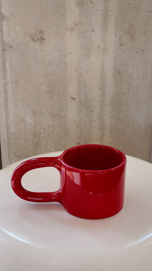 Handmade Red Ceramic Mug