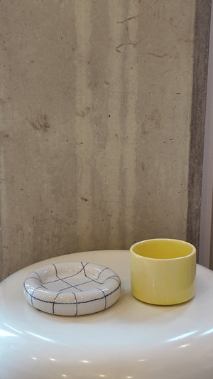 Glazed Chunky Mug & Saucer Set