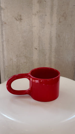 Handmade Red Ceramic Mug