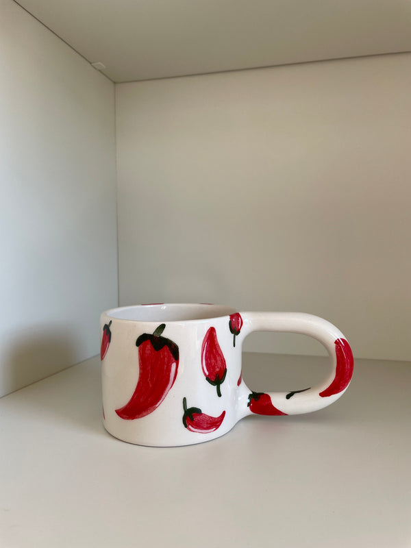 Large Chunky Chilli Pepper Ceramic Mug