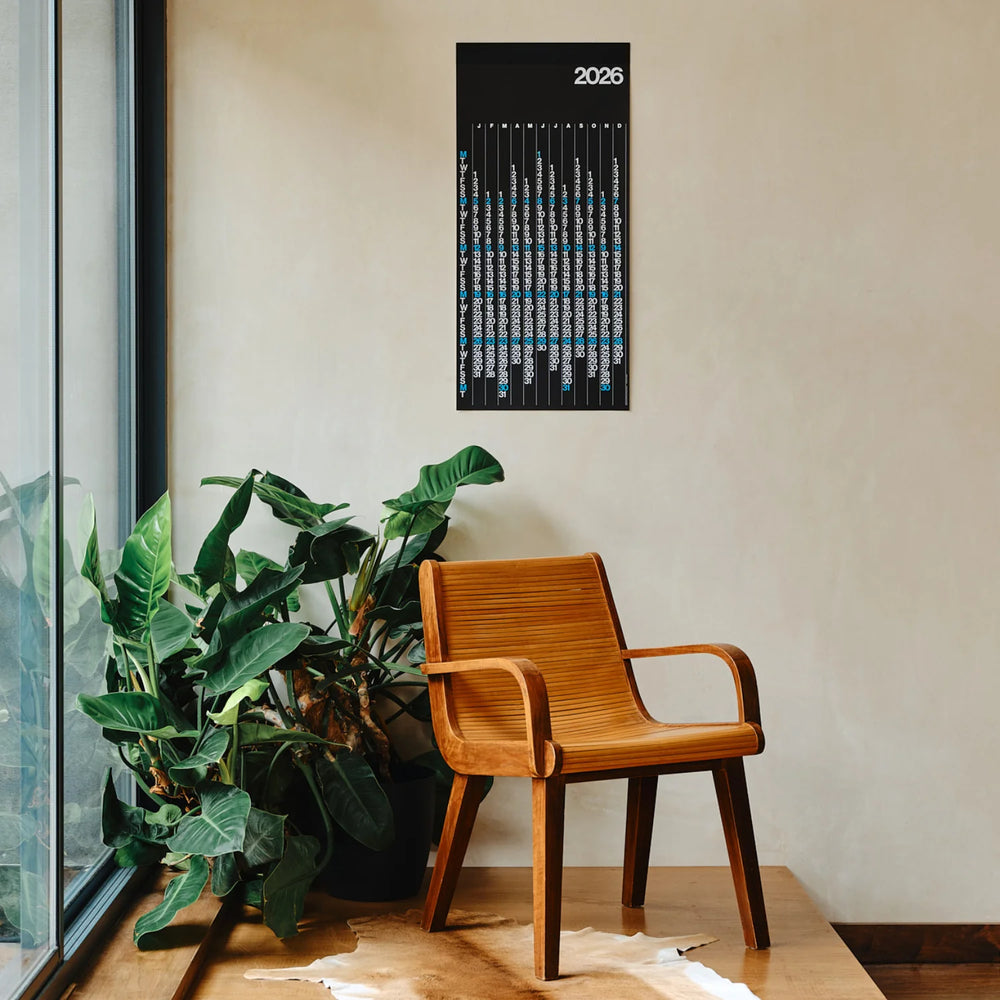 V Calendar 2026 Black