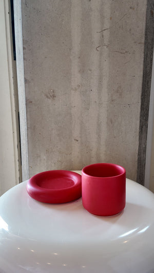 Glazed Chunky Mug & Saucer Set