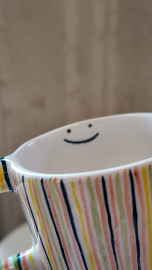 Multi Coloured Smiley Face Mug