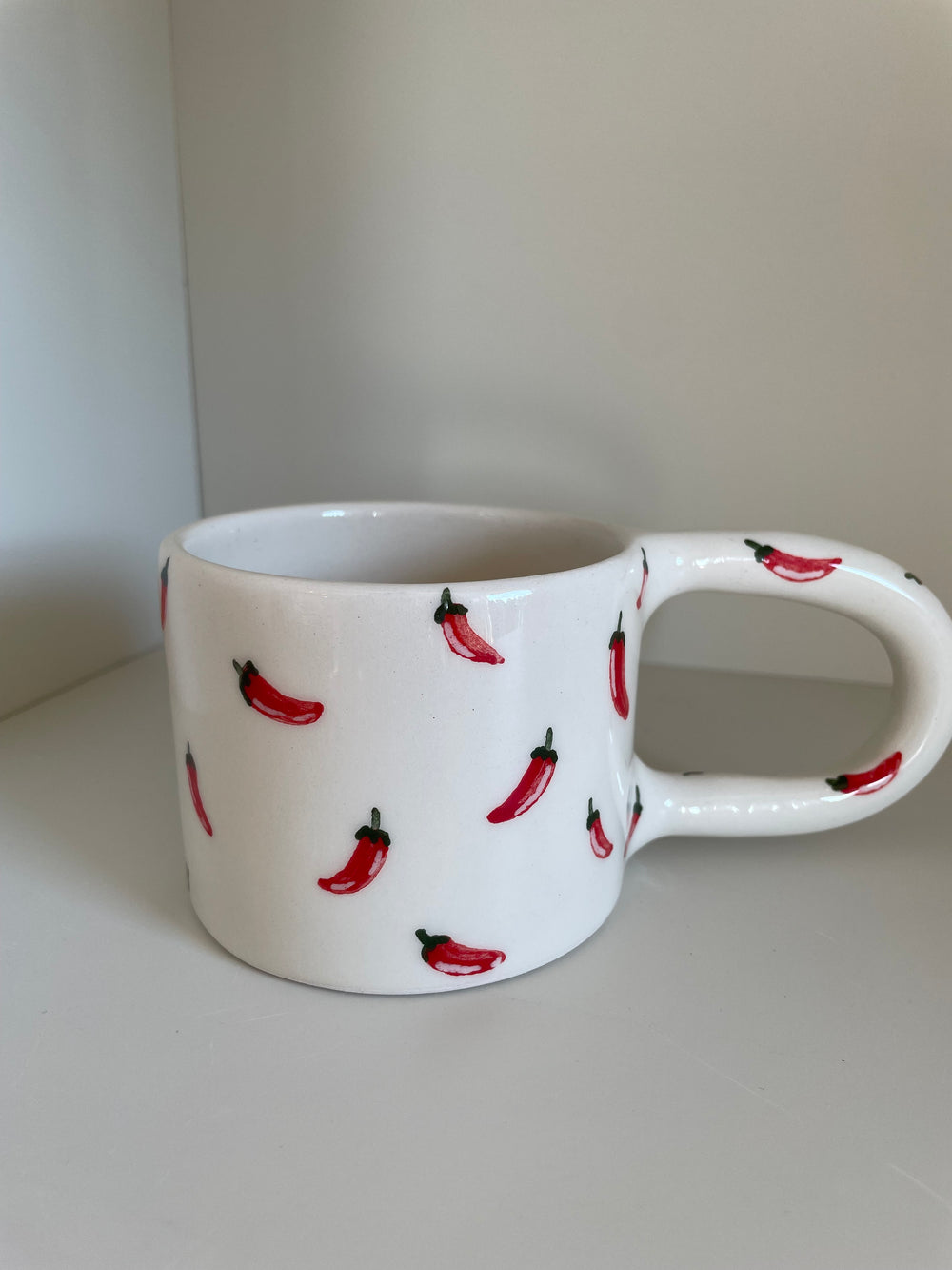 Handmade Small Chilli Ceramic Mug