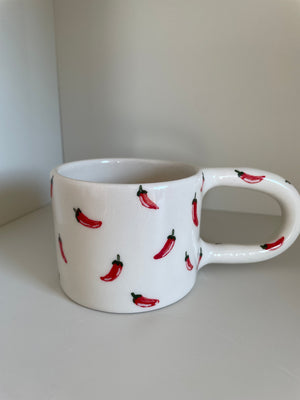 Handmade Small Chilli Ceramic Mug