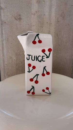 Handmade Cherry Pattern Ceramic Vase