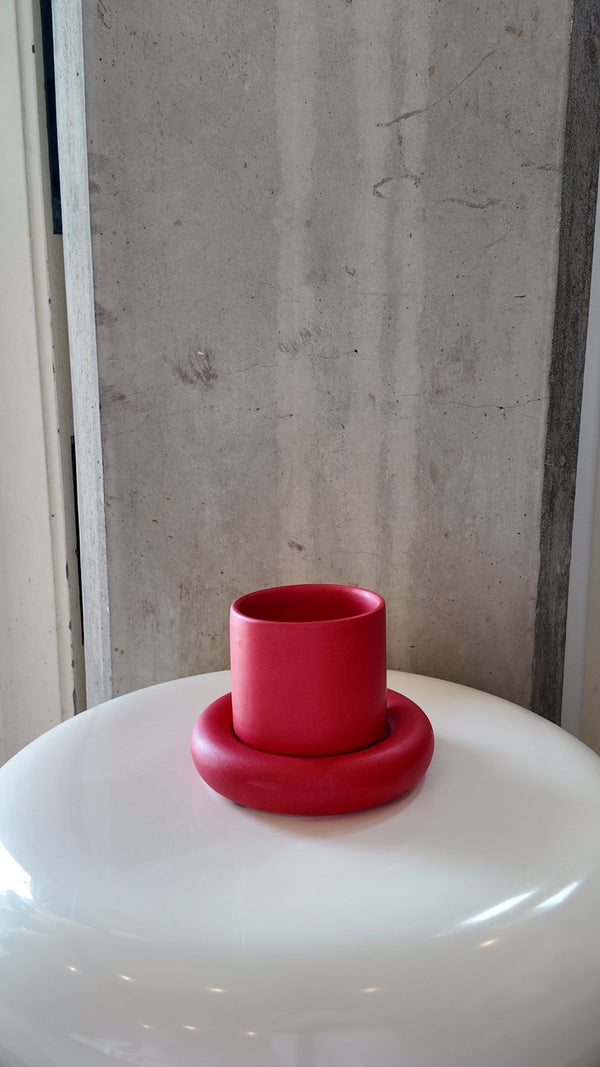 Glazed Chunky Mug & Saucer Set