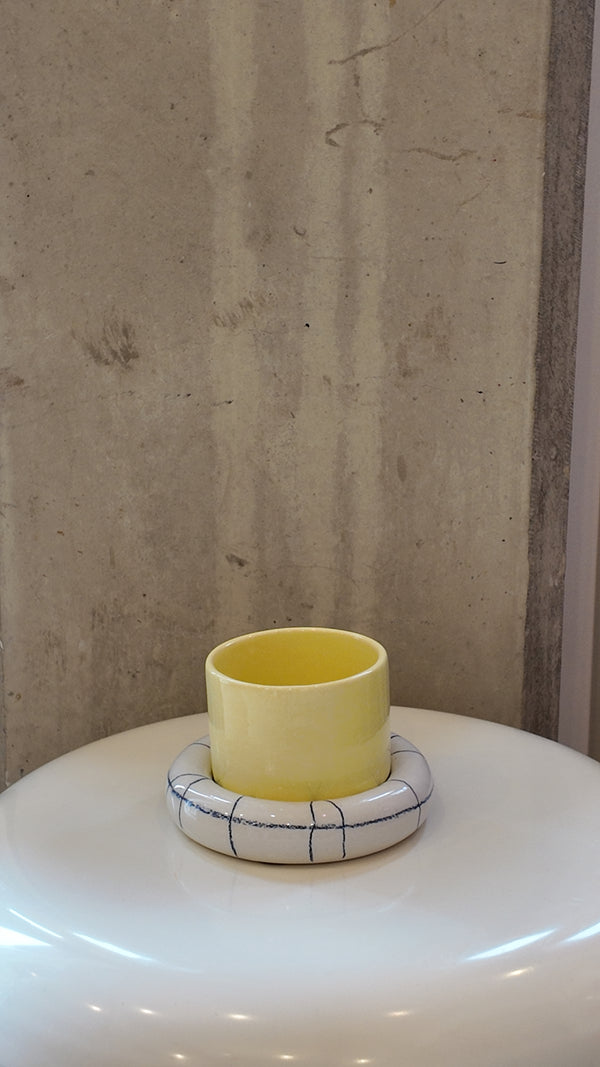 Glazed Chunky Mug & Saucer Set