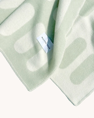 Chill Pill Blanket Sage 100% New Zealand Wool Throw