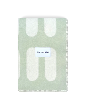 Chill Pill Blanket Sage 100% New Zealand Wool Throw