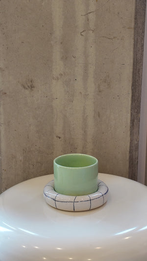 Glazed Chunky Mug & Saucer Set