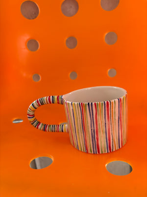 Multi Coloured Smiley Face Mug