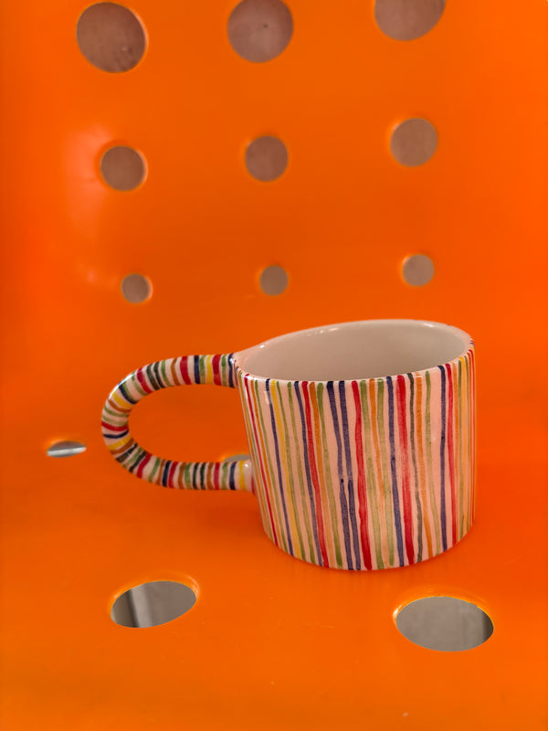 Multi Coloured Smiley Face Mug