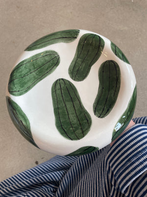 Handmade Chunky Pickle Plate by Prop Ceramics
