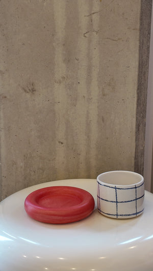 Glazed Chunky Mug & Saucer Set