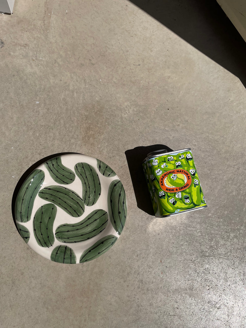 Handmade Chunky Pickle Plate by Prop Ceramics