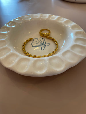 handmade Shell plate by Prop Ceramics