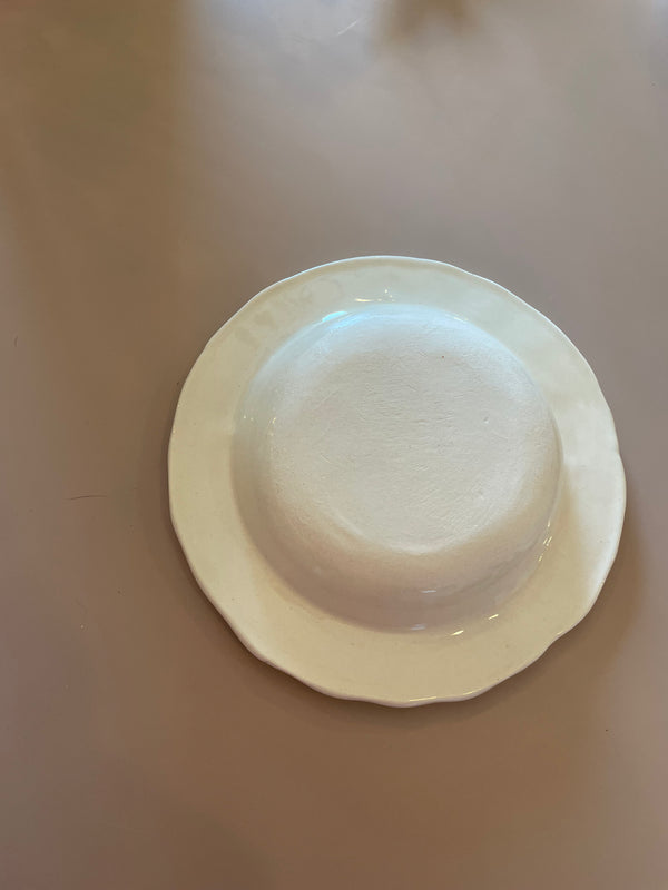 handmade Shell plate by Prop Ceramics