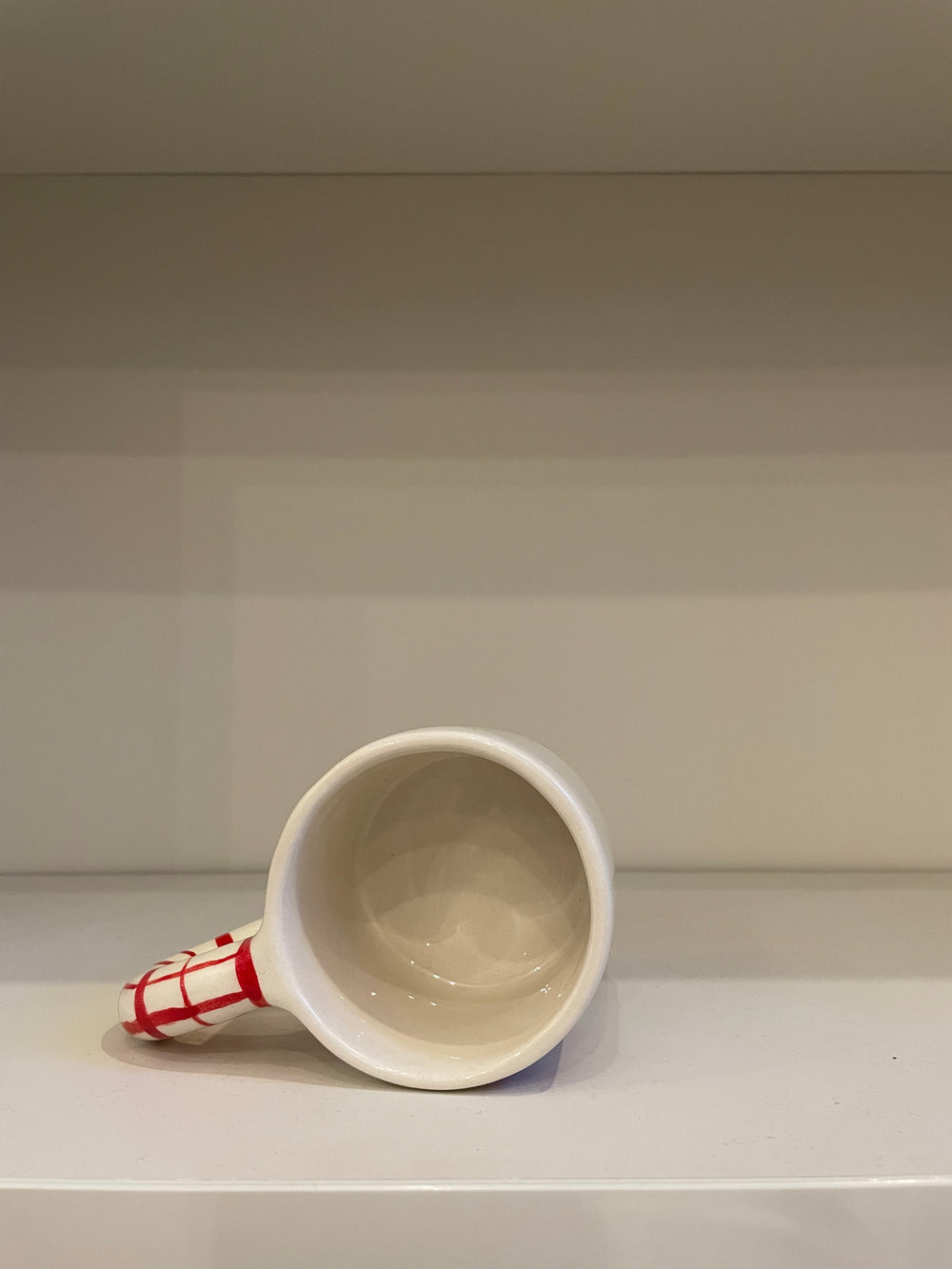 Handmade Bow Cherry Ceramic Mug