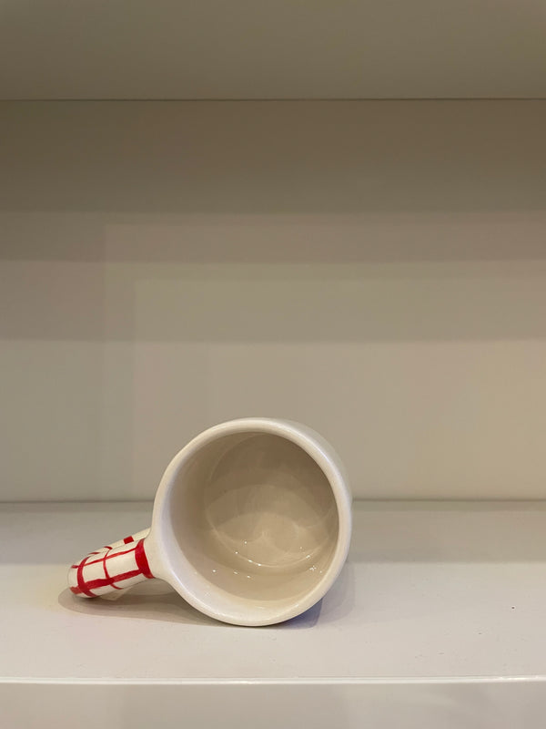 Handmade Bow Cherry Ceramic Mug