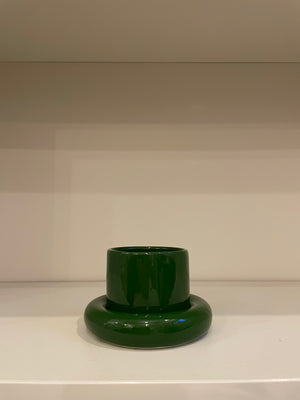 Green Glazed Ceramic Cup