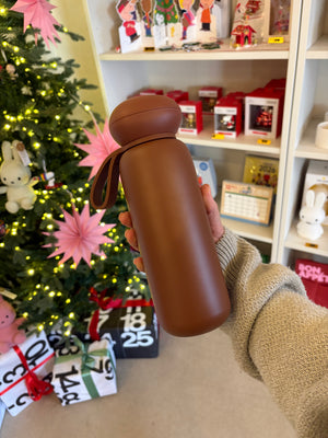 Chocolate Brown Sunnies Flask Water Bottle
