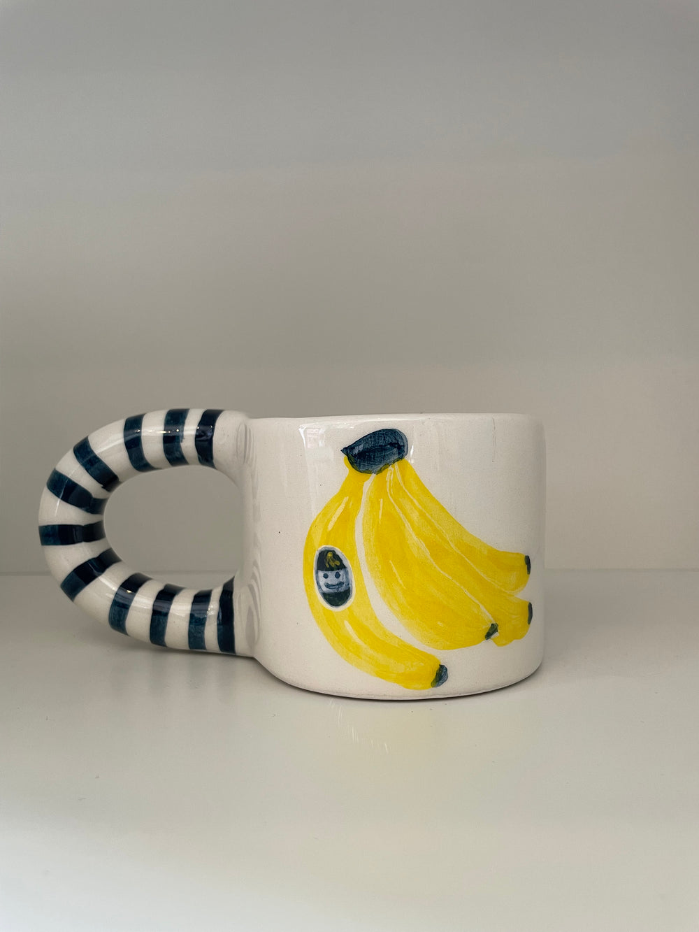 Handmade Banana Pattern Ceramic Mug