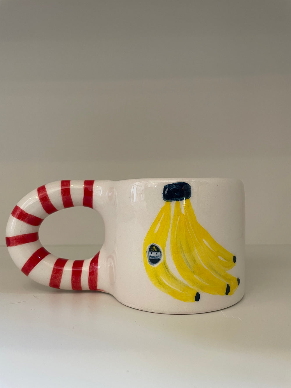 Handmade Banana Pattern Ceramic Mug