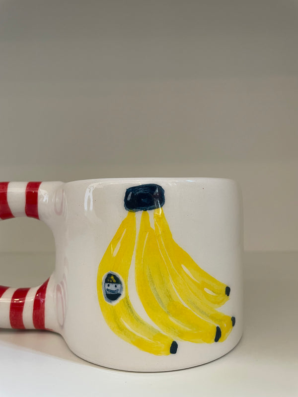 Handmade Banana Pattern Ceramic Mug