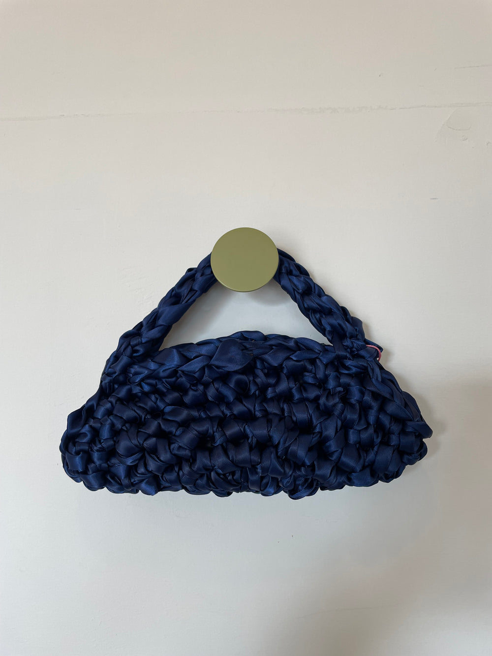 Handmade Navy Crochet Bag